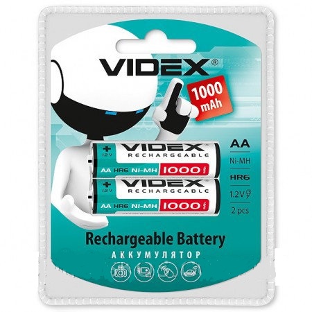 акам  Videx R06 1000 mAh 2 бл, /20/200 (шт.) акам  Videx R06 1000 mAh 2 бл, /20/200 (шт.)