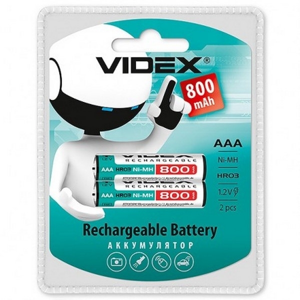 акам  Videx R03 800mAh 2 бл, /20/200 (шт.) акам  Videx R03 800mAh 2 бл, /20/200 (шт.)
