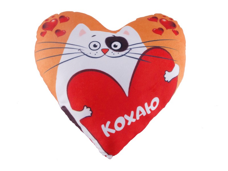 Сердечко закохане кошеня, 00387-7 (33х35х1см) (шт.) Сердечко закохане кошеня, 00387-7 (33х35х1см) (шт.)