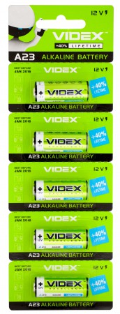 Батарейки Videx A23 Alkaline 5 шт. (шт.) Батарейки Videx A23 Alkaline 5 шт. (шт.)