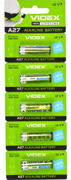 Батарейка Videx 27A /5bl/50/500 (шт.) Батарейка Videx 27A /5bl/50/500 (шт.)