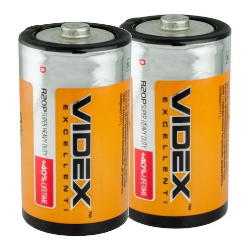 батарейка Videx R20 /2 teh/288 (шт.) батарейка Videx R20 /2 teh/288 (шт.)