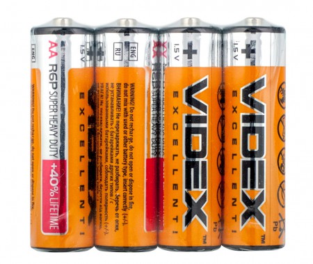 батарейка Videx R6 /4 teh 1200шт/ящ) (шт.) батарейка Videx R6 /4 teh 1200шт/ящ) (шт.)